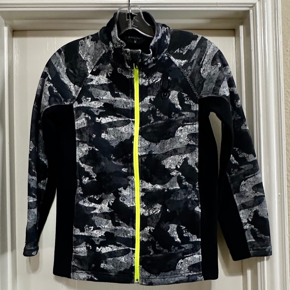 Spyder Jacket Full Zip Camo NWOT Boys M 10-12